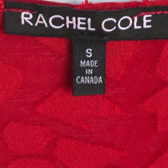 Rachel Cole 3/4 Sleeve Layered Top in Red - Size Small - Picture 4 of 6